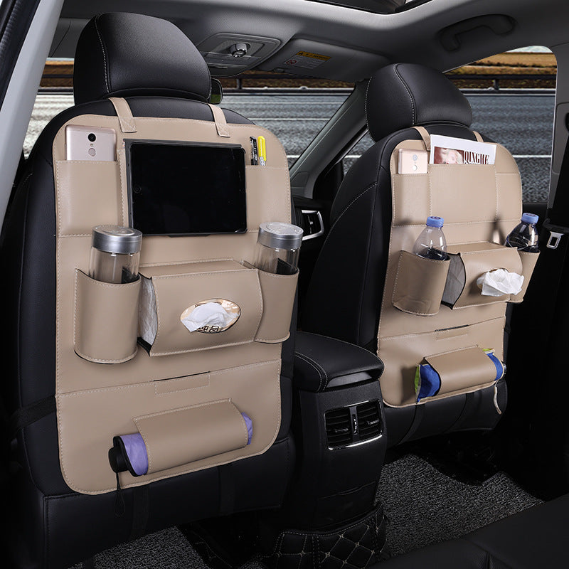 Car intérieur fournitures multifonctions siège arrière cuir pliant