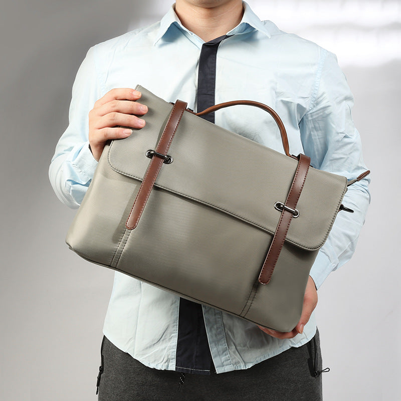 Sac d'épaule portable en toile casual pour hommes