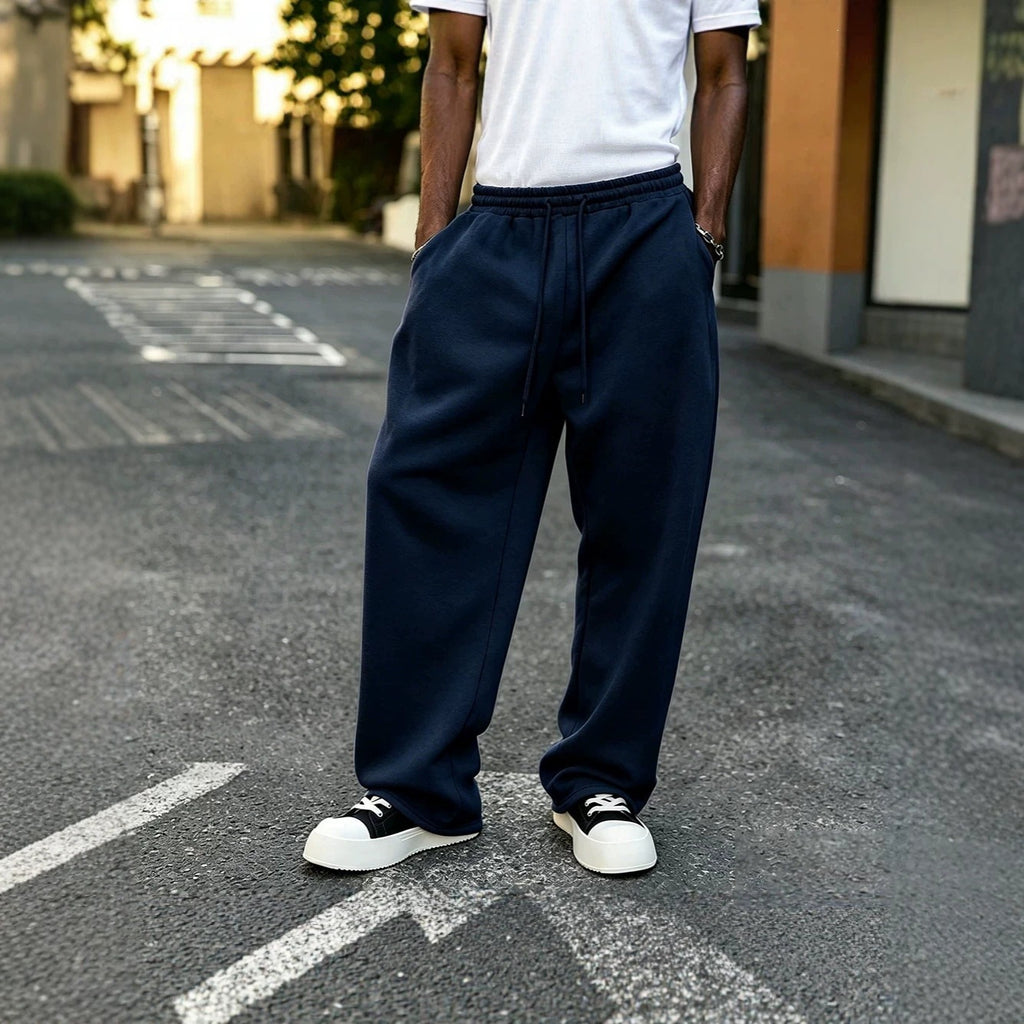 Pantalons à gaines élastiques à chaussons vintage de style street