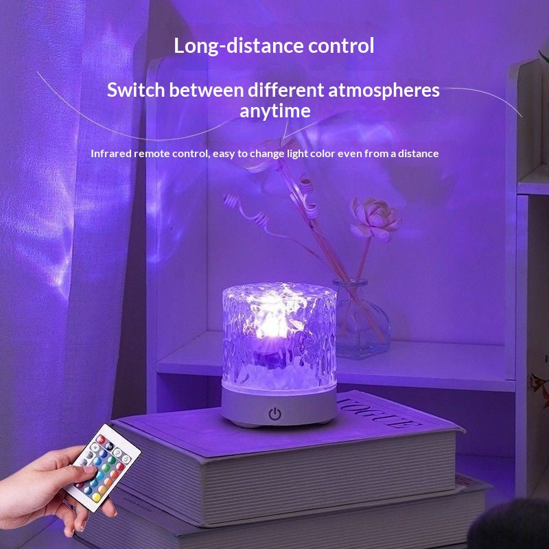 LED eau Ripple Ambient petite lumière de nuit romantique haute apparence Couples lampe de bureau