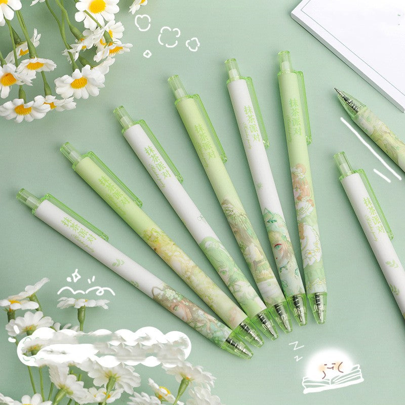 Press the neutral pen for the Matcha part
