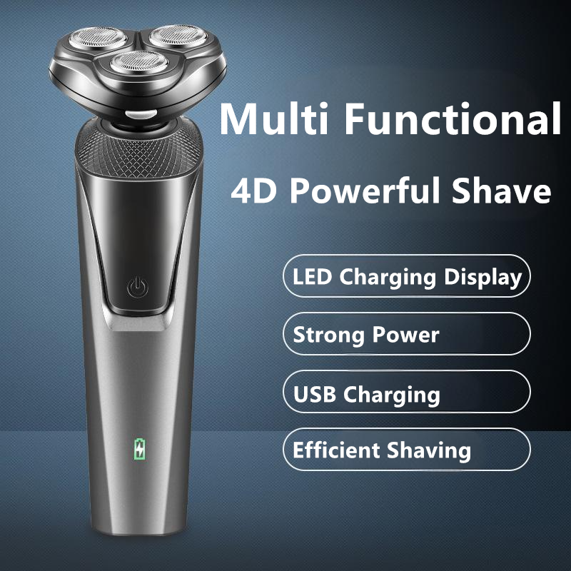 Électrique barbe Nez d'oreille Trimmer Hommes Rasoir Rasoir imperméable Pop-Up humide sans fil sec