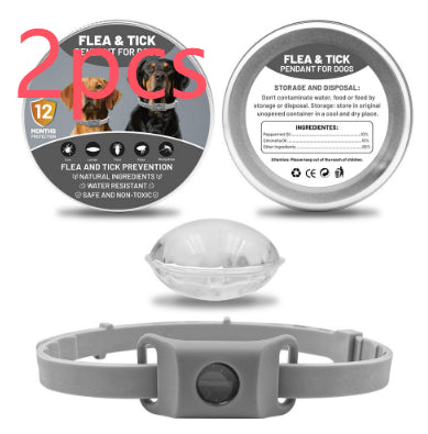 Suit de la capsule de collier de bouton d'insectifuge pour animaux de compagnie
