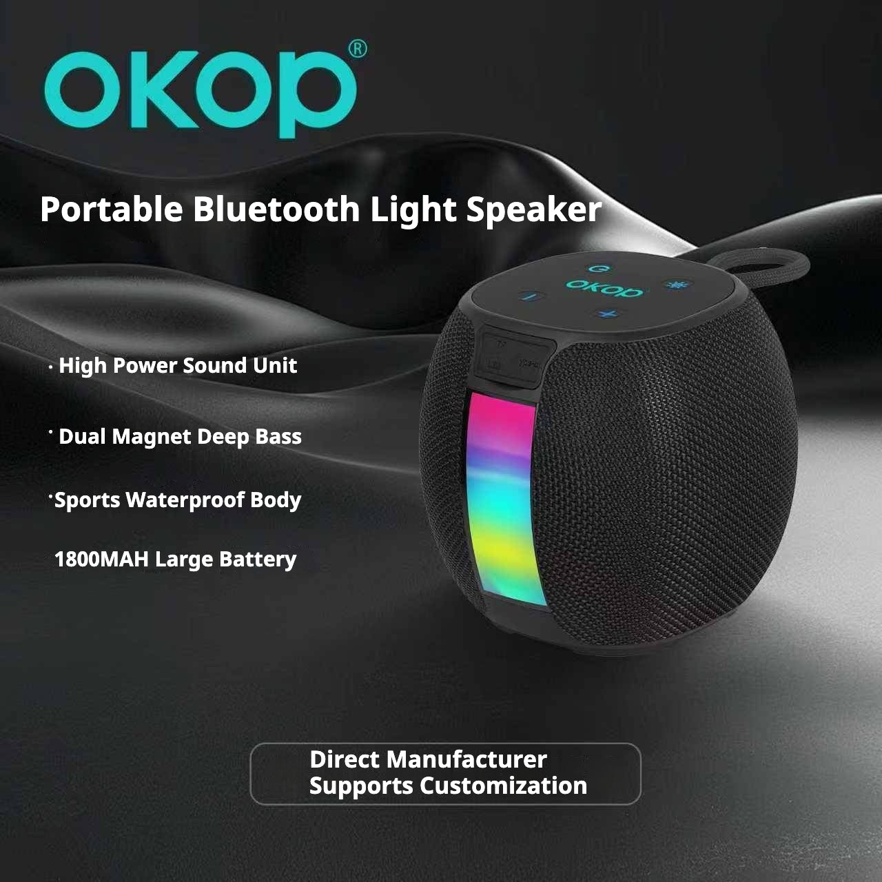 Haut-parleur Bluetooth portable KP-591 le mieux vendu avec mini-carte compatible RGB