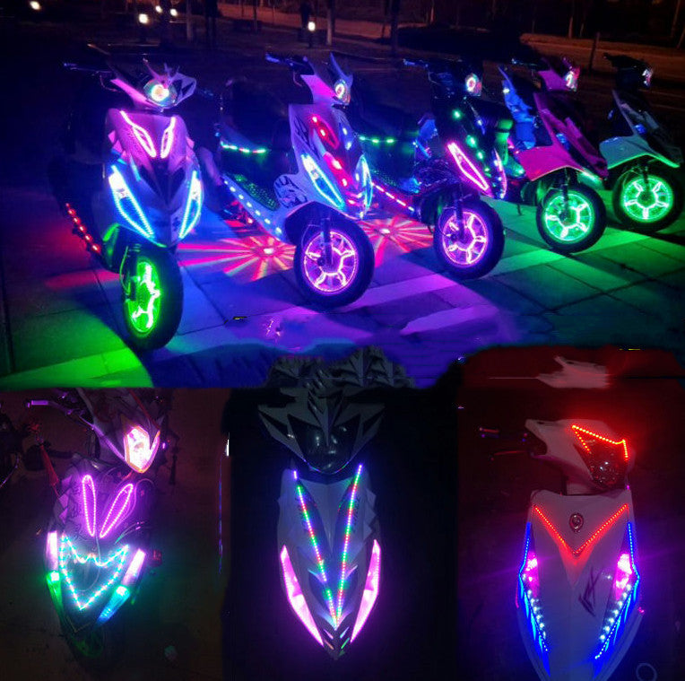 Accessoires de recyclage de moto Scooter Super Bright Installation
