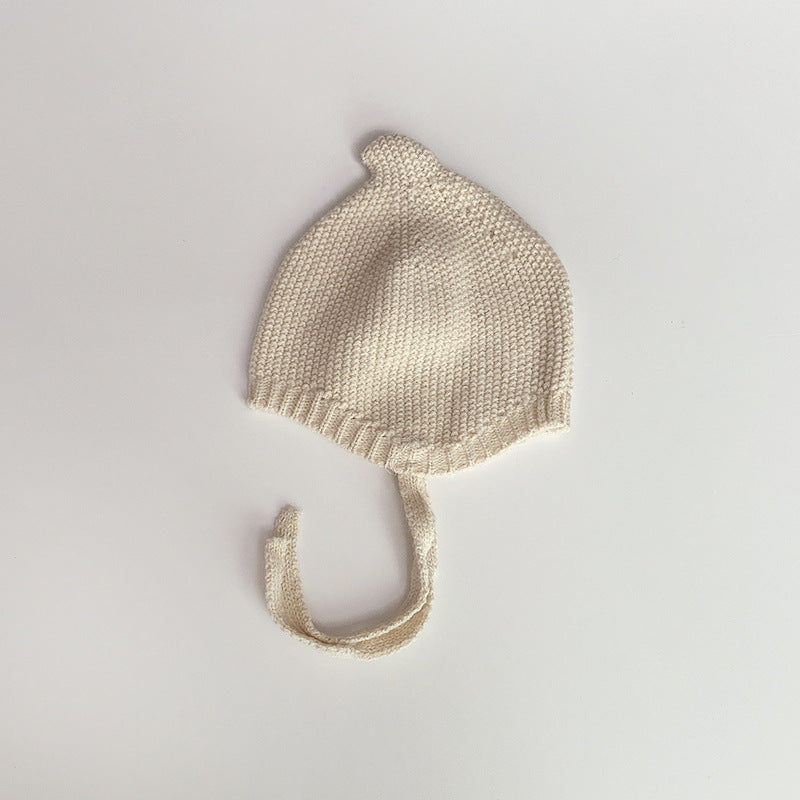 Automne hiver style coréen Solide-couleur chapeau bébé avec Conseil en forme de sucette