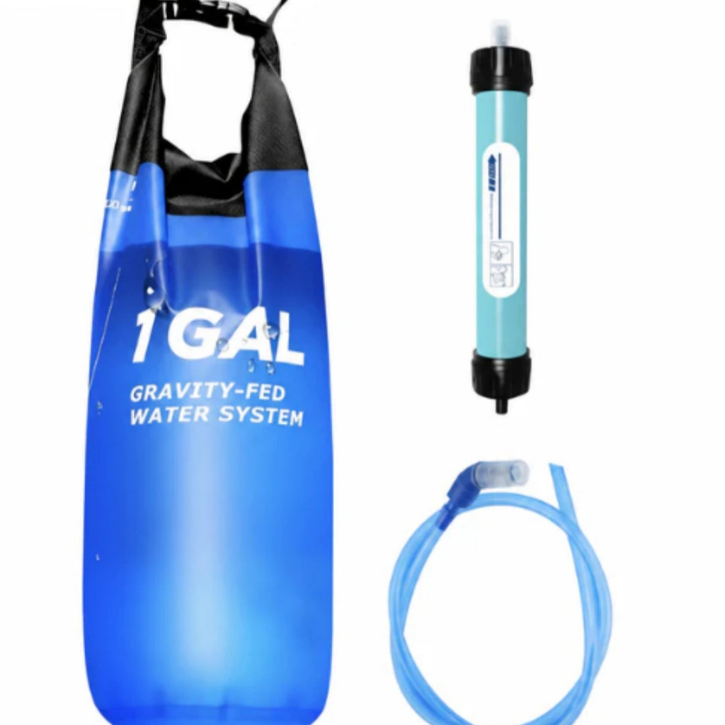 Sac filtre à eau gravitationnelle 6L Stockage d'eau de camping