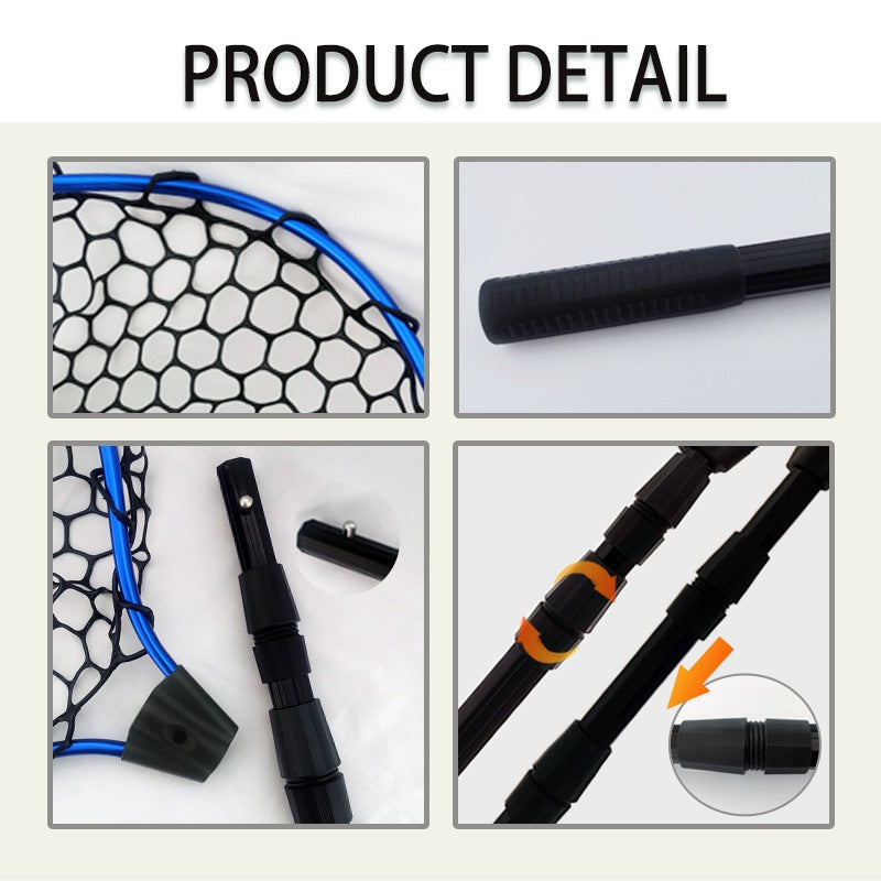 Luyada Dip Net alliage d'aluminium Rod télescopique multi-section