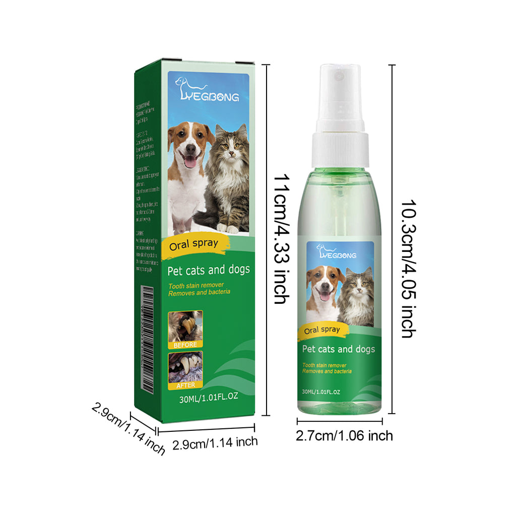 Vaporisateur de nettoyage des dents pour animaux de compagnie