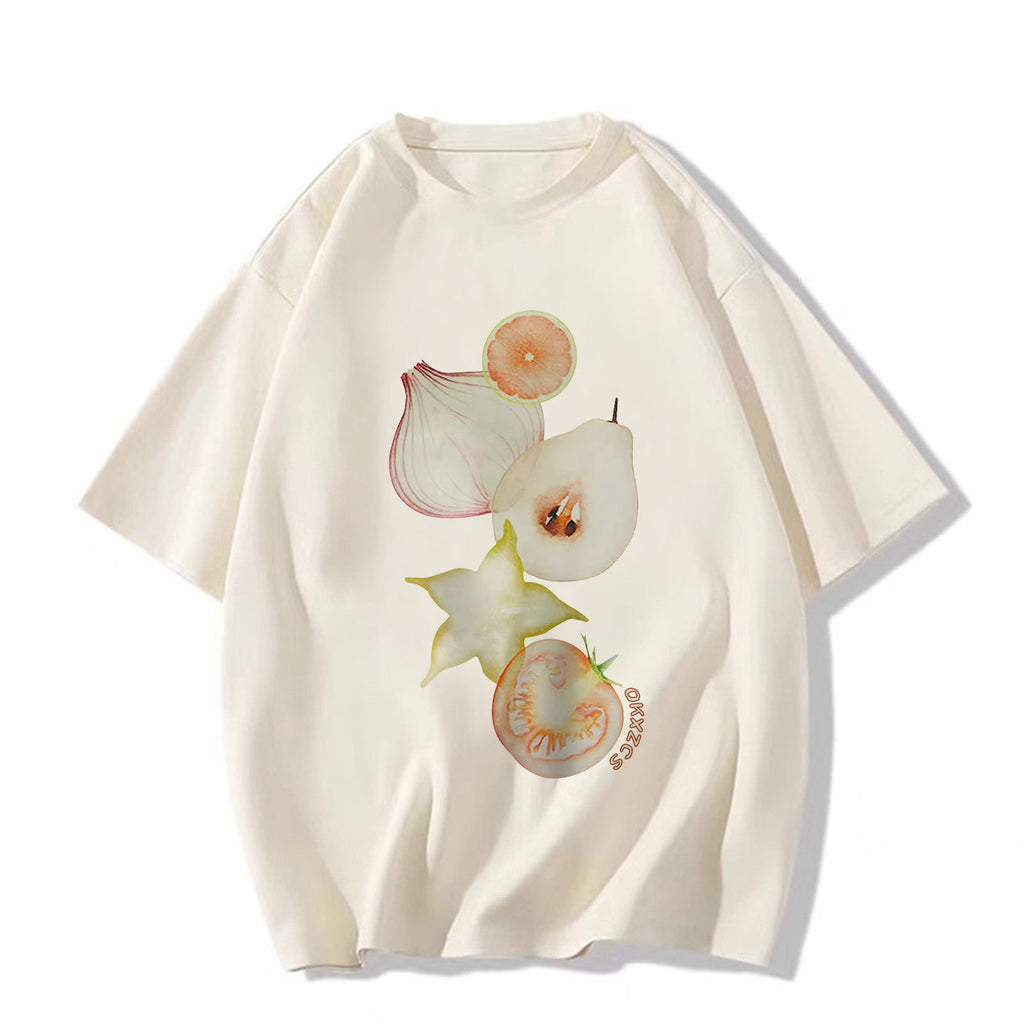 Style de rue Designer-inspiration Niche Surdimensionné demi-vêtement Top