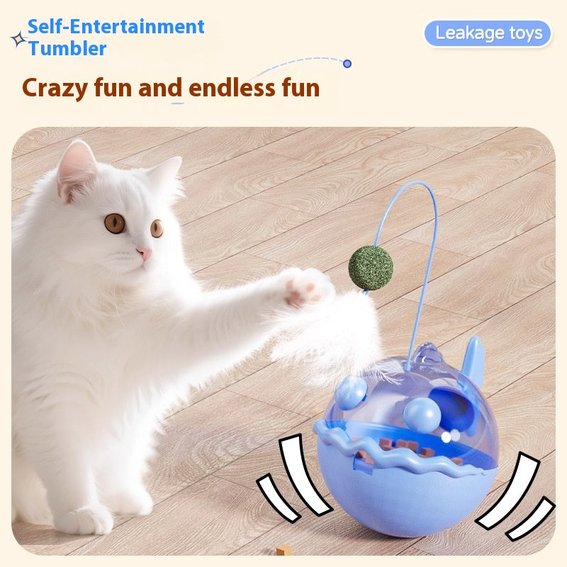 Jouet de chat Tumbler Cat Teaser Collations séchées au gel