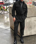 Pantalon à la mode homme à la couleur solide et pantalons à la couleur molle Ensemble casual