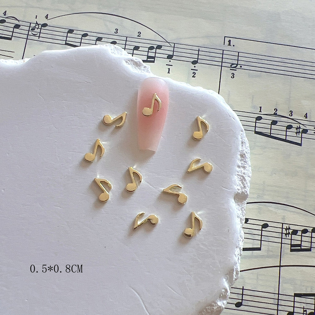 Symboles de musique Alliage de bijoux Nails Accessoires en métal