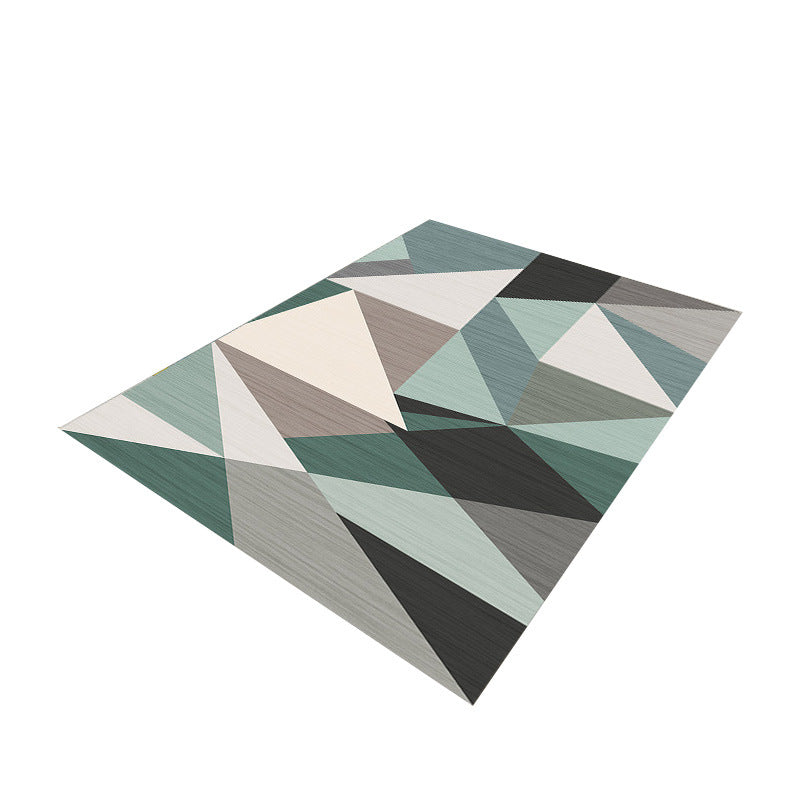 European Geometric Floor Mat for Home Use