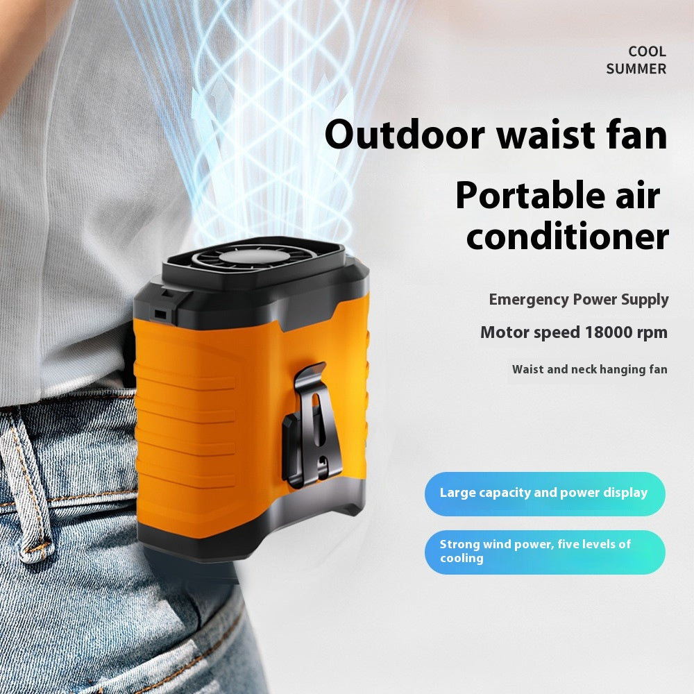 Fashion Portable Rechargeable Clip-On Waist Fan