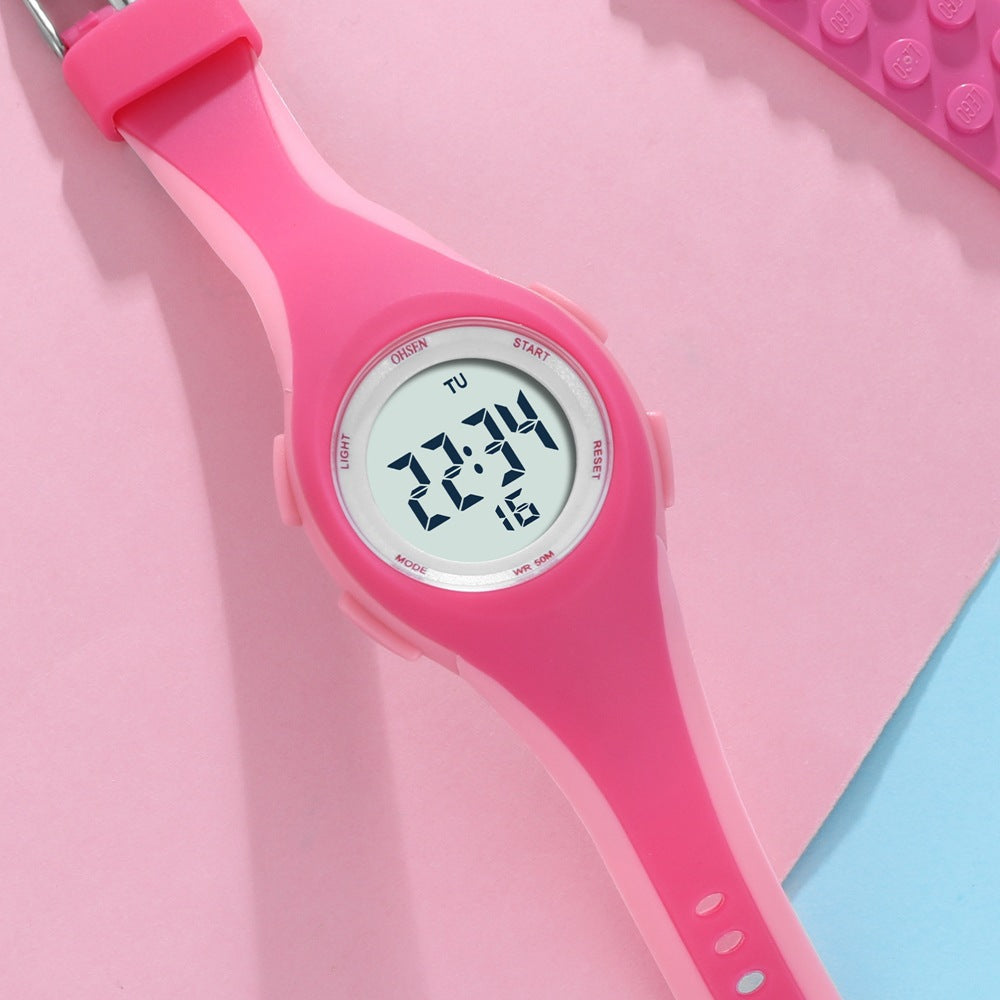 Montre électronique multifonctionnelle étanche pour enfants