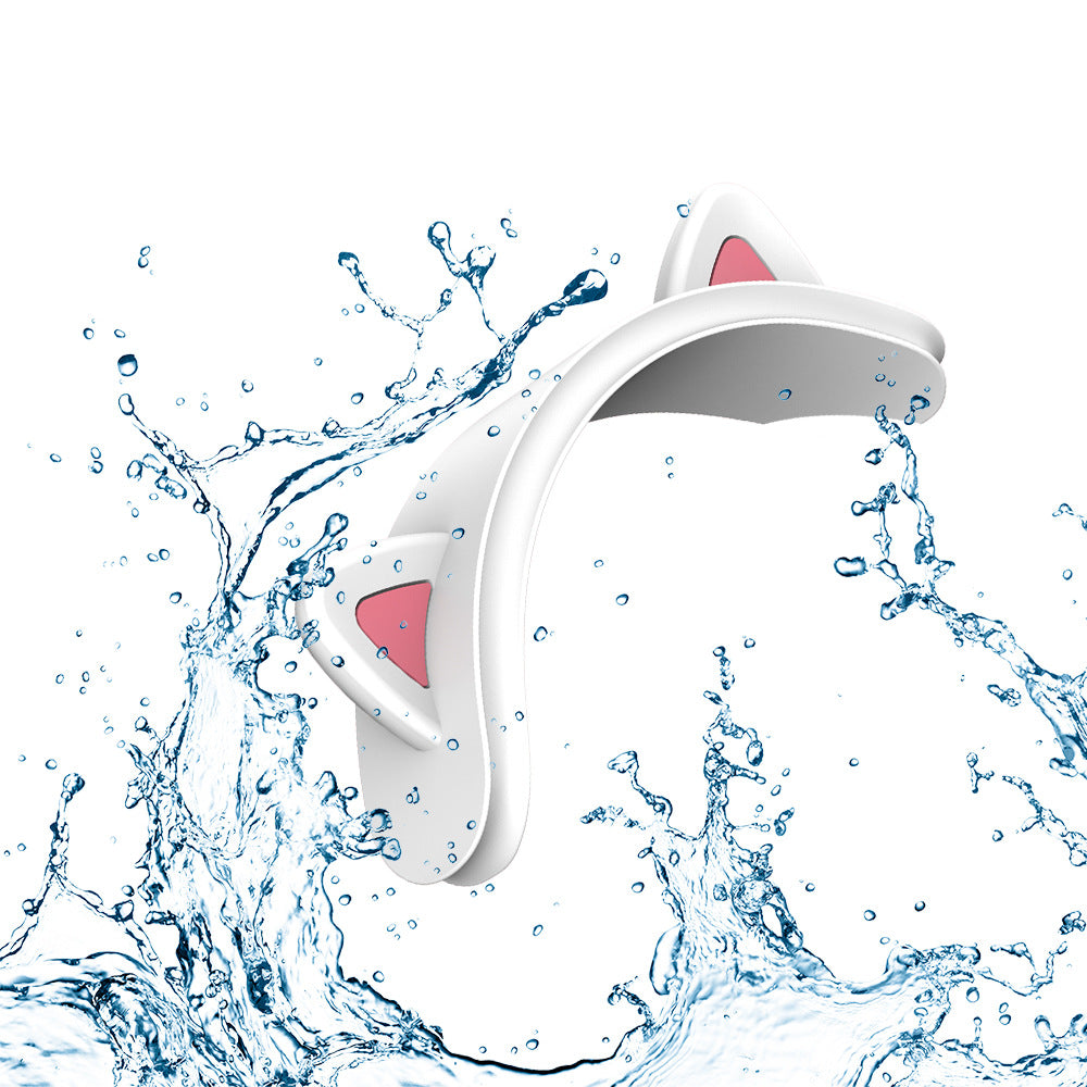 Casque Bluetooth sans fil Silicone Cat Ear Manche de protection