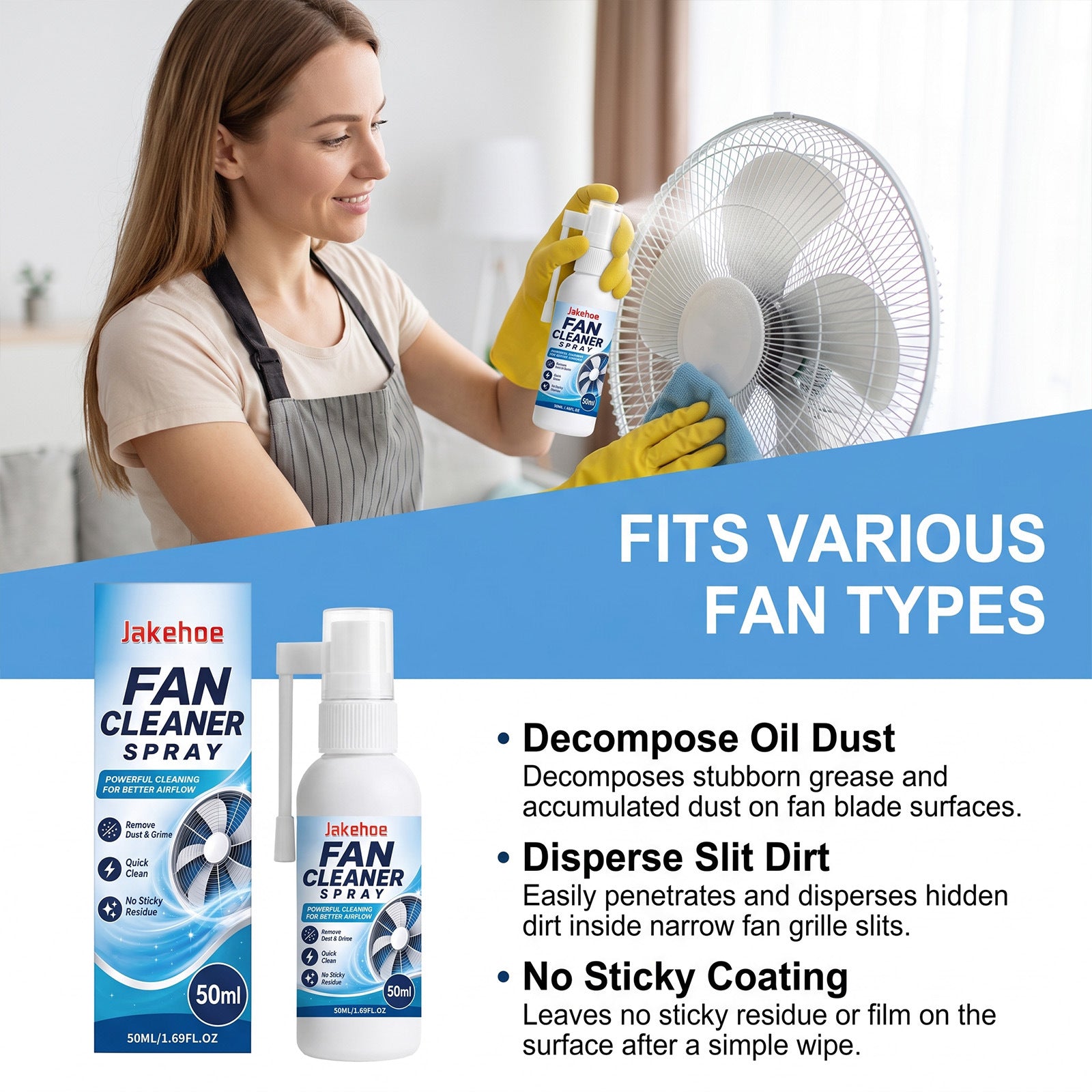 Spray nettoyant pour ventilateur