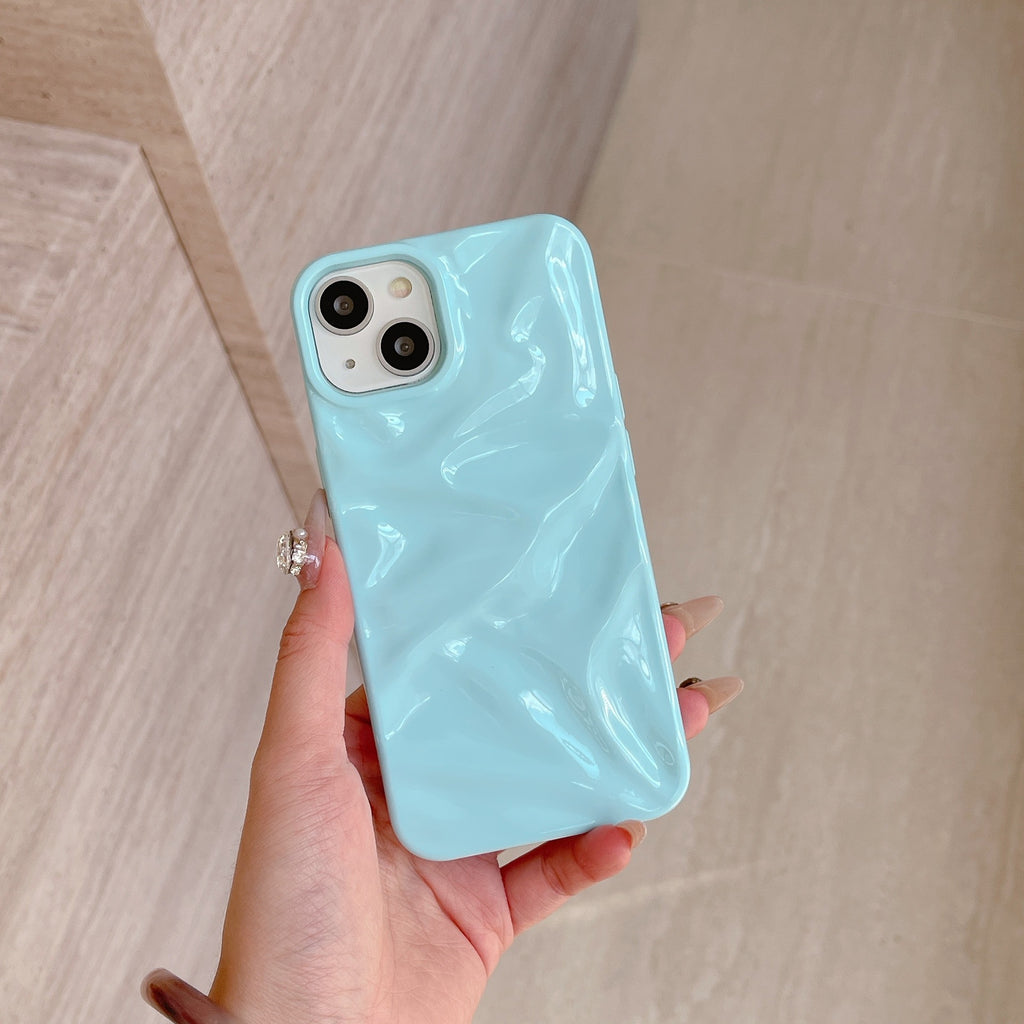 Étui de téléphone à plissé en trois dimensions
