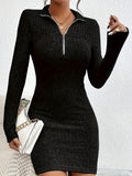 Vêtements d'automne et d'hiver pour femmes Lapel Zipper tailleur à manches longues