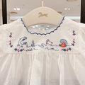 Filles Chic Cotton Set avec collier en dentelle