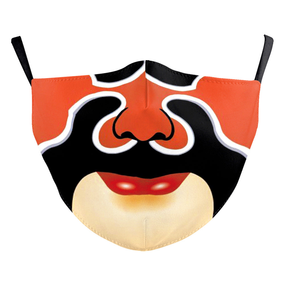 Impression numérique Clown d'Halloween Drôle Double masque de poussière extérieure
