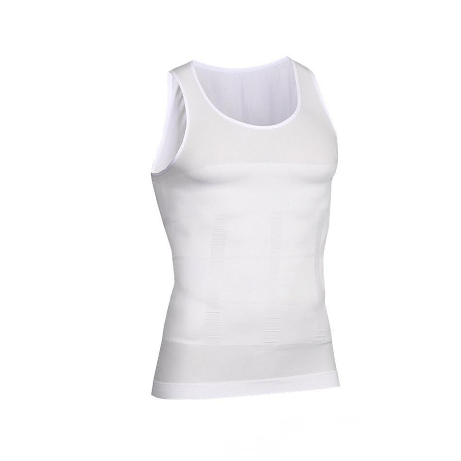 Sans couture Hommes Tummy-Contrôle Compression Corps-Former Veste Top