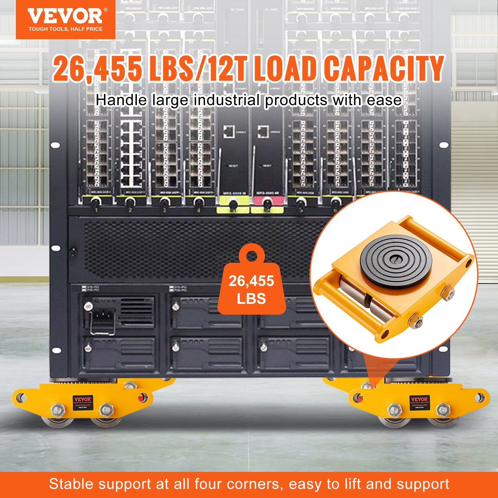 VEVOR 4PCS Machinery Skate Dolly