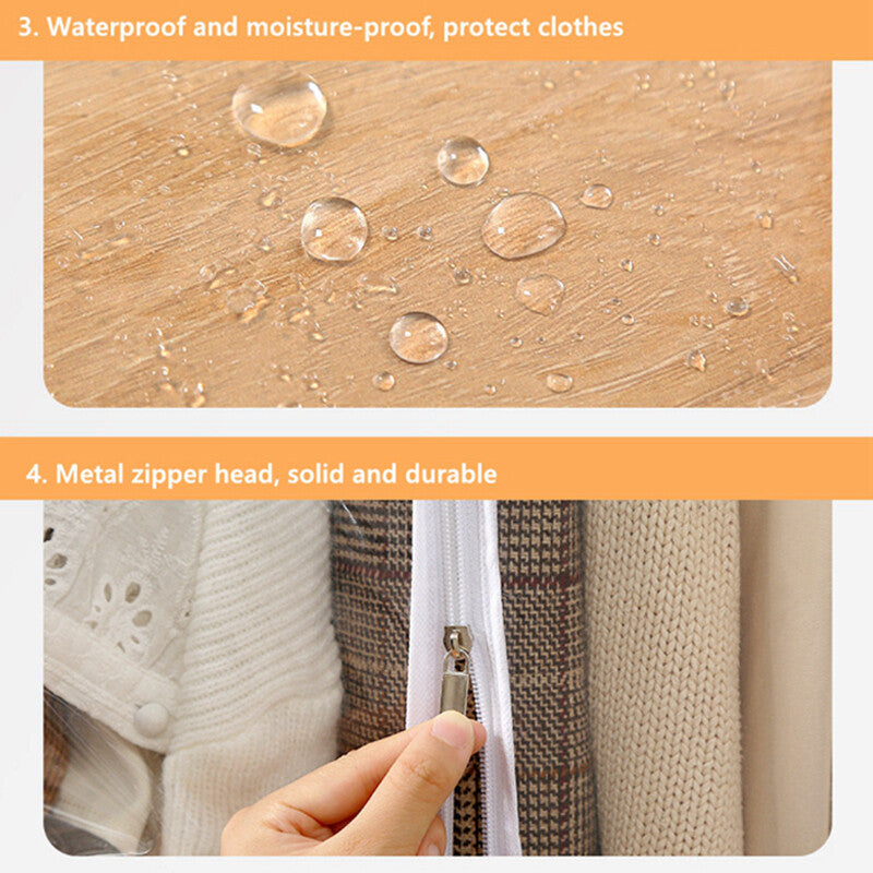 Transparent vêtements Garment Rail rack solide zippé couvercle clair de protection Zip.. Vêtements R