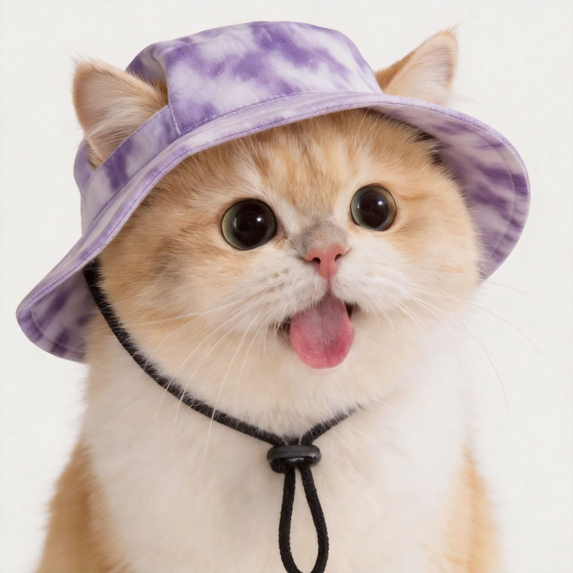 Chapeau de seau de chien avec trous d'oreille Ajustement Été Plage Visière Cap à écran solaire adapté pour le chien