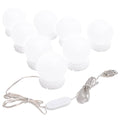 Miroir lumineux avec 8 ampoules LED