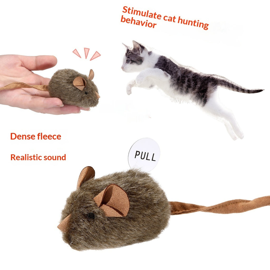 Jouet chat en peluche Simulation Sound Little Mouse Produits pour animaux de compagnie