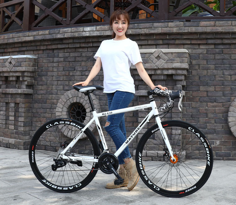 Aluminium Alliage Road Bike 21 Speed Bend mettre double disque frein