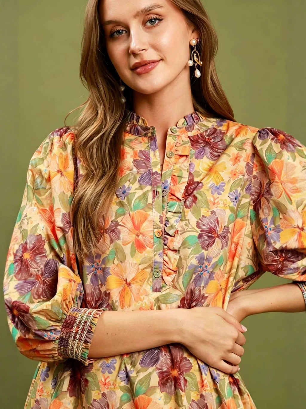 Arrivée d'été Casual & Chic Vintage imprimé floral Robe en vrac