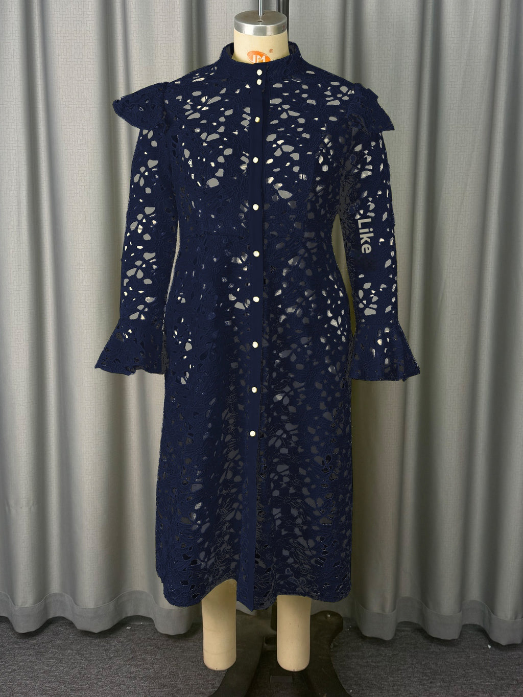 Dentelle Manteau Demi Col Tortue Cardigan Intérieur Robe d'usure