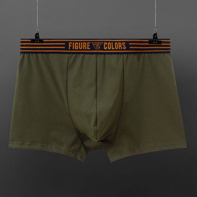 Boxers hommes coton respirant faible taille