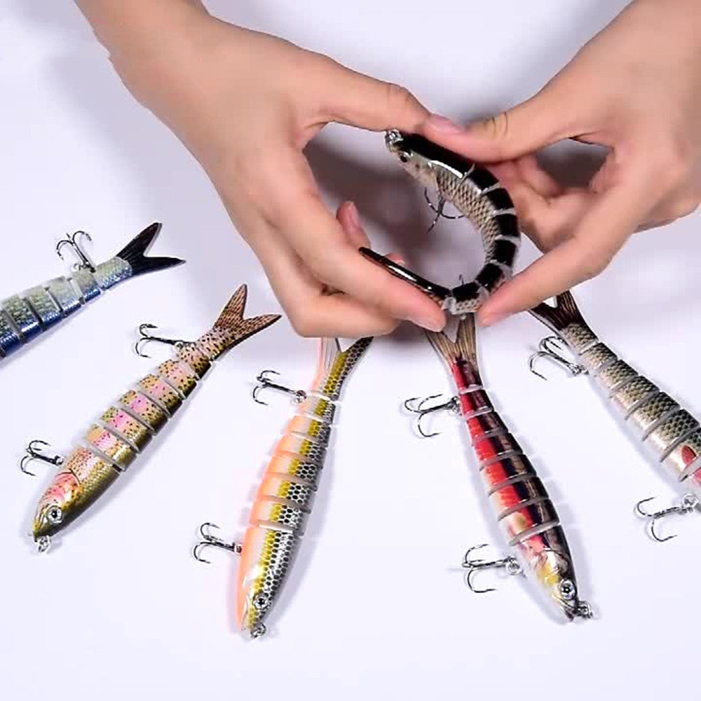 Lure Lure 8 Sections Mer douce Pêche dure Long Cast