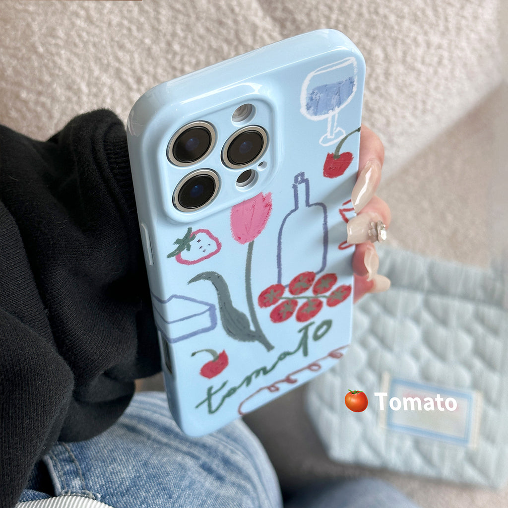 Art Tomato Illustration All-Inclusive Phone Case