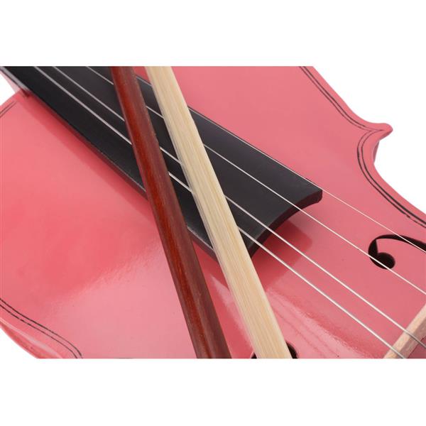 Violon rose et boîte Bow Rosin