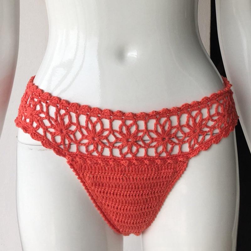 Sexy Cotton Pure Hooked Beach Triangle Nage Trunks