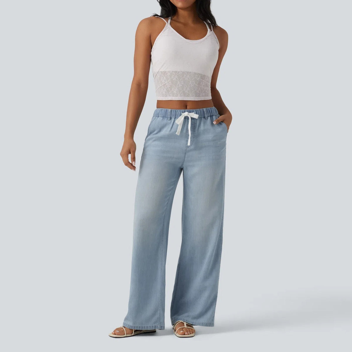Women's Wide-Leg Denim Pants
