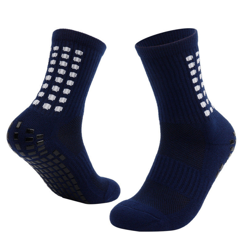 Chaussettes de basketball respirante Studs en caoutchouc antidérapant Sole
