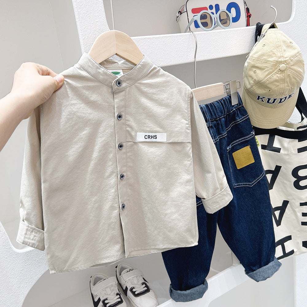 Chemise à manches longues pour garçons