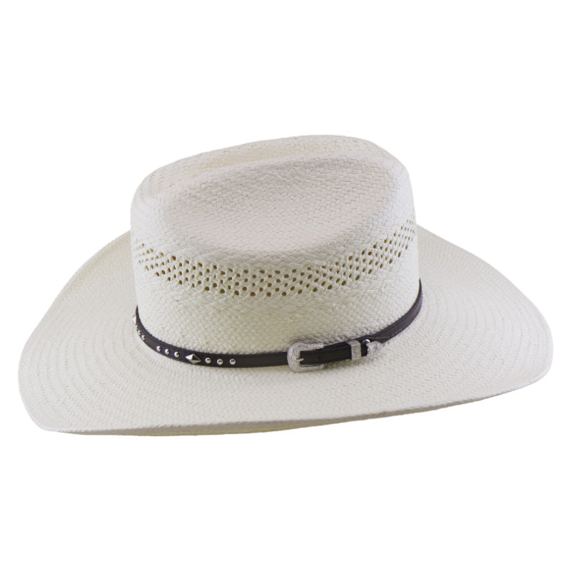 Chapeau Cowboy Cap Knights Chapeau Cowboy à cinq points en paille