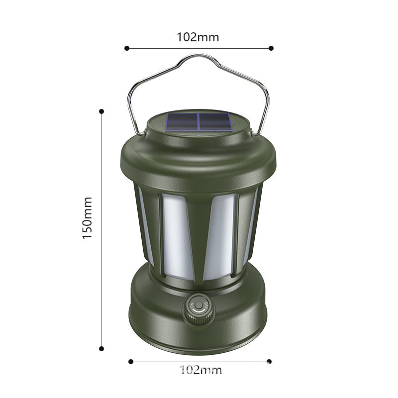 Lampe solaire de camping rechargeable pour camping en plein air