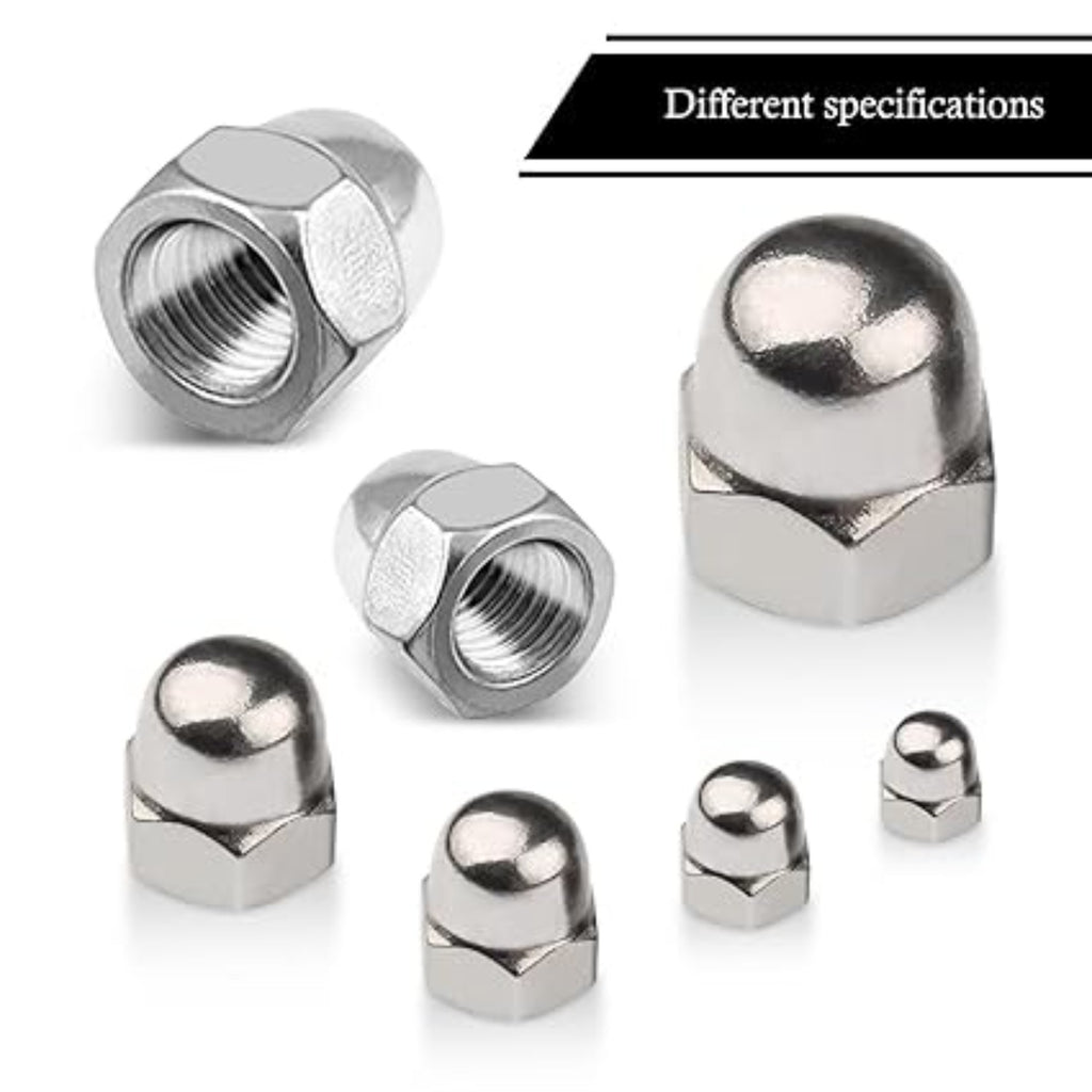 Set de 125 écrous en acier inoxydable: 60 M4