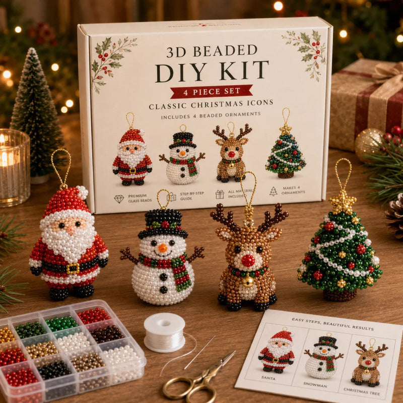 3D Perles Icônes de Noël Kit de bricolage