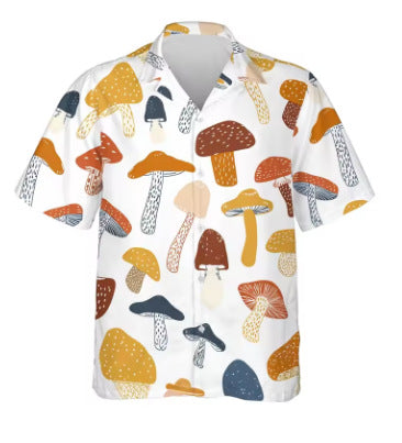 Chemise Homme imprimé en 3D avec motif abstrait haut de plage