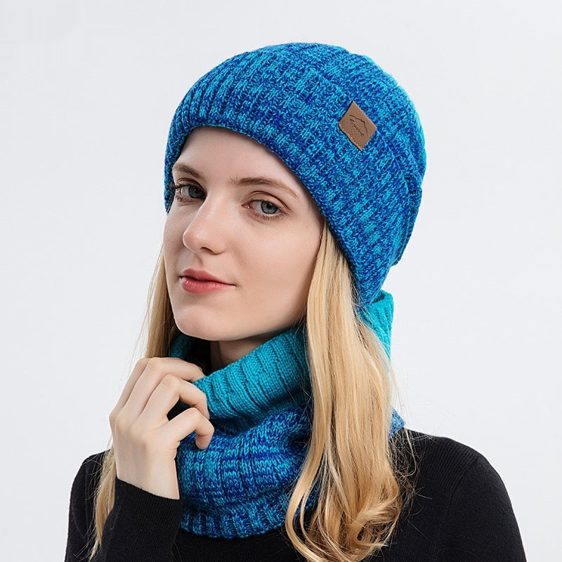 Chapeau chaud épais de cap en laine, doublé de polaire