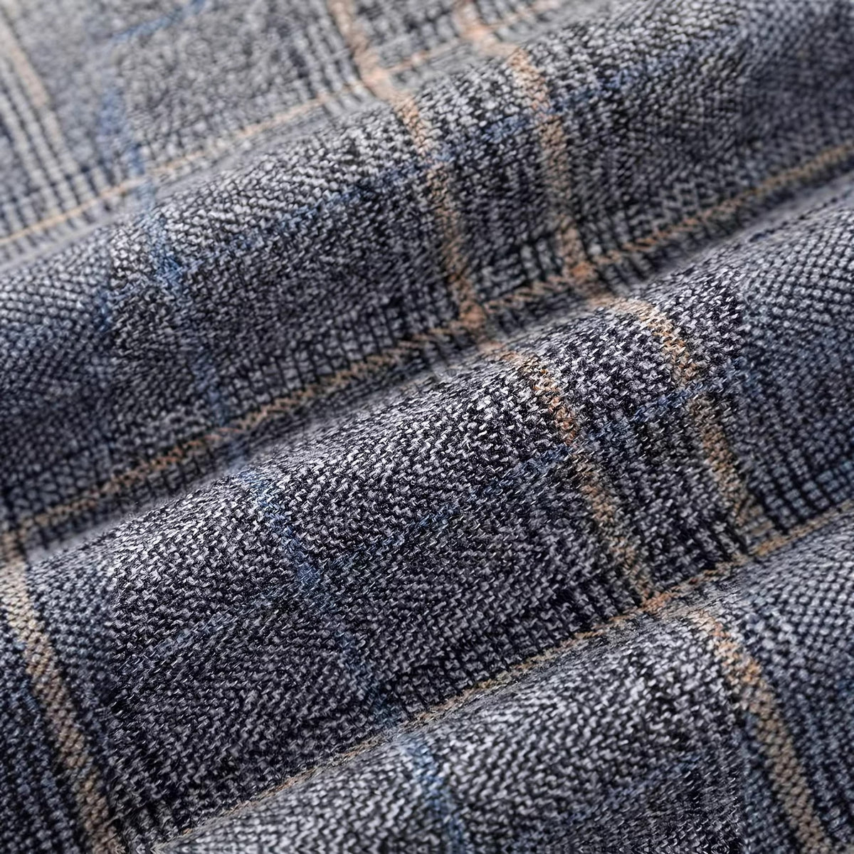 Veste de costume en Plaid pour hommes avec collier